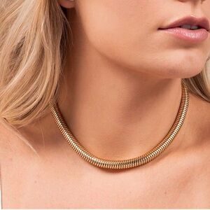 Uncommon James Gold Choker Coil The Medusa Necklace